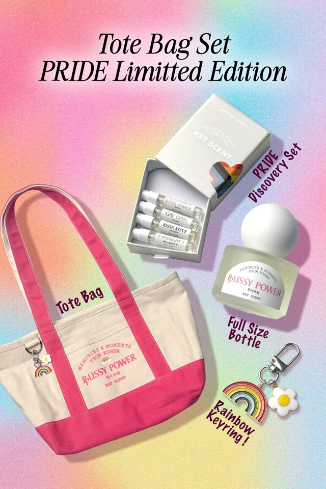 [KST] PRIDE Tote Bag Set 🏳️‍🌈✨ - lv1 studio