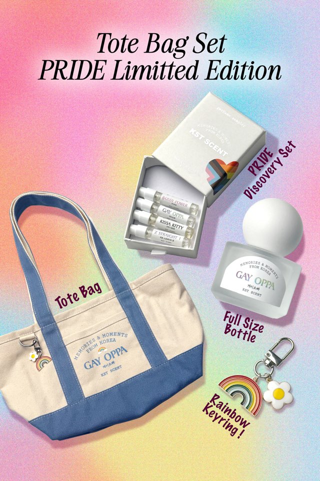 [KST] PRIDE Tote Bag Set 🏳️‍🌈✨ - lv1 studio